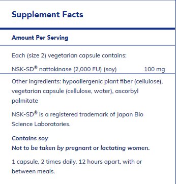 NSK-SDâ„¢ (Nattokinase) 100 mg